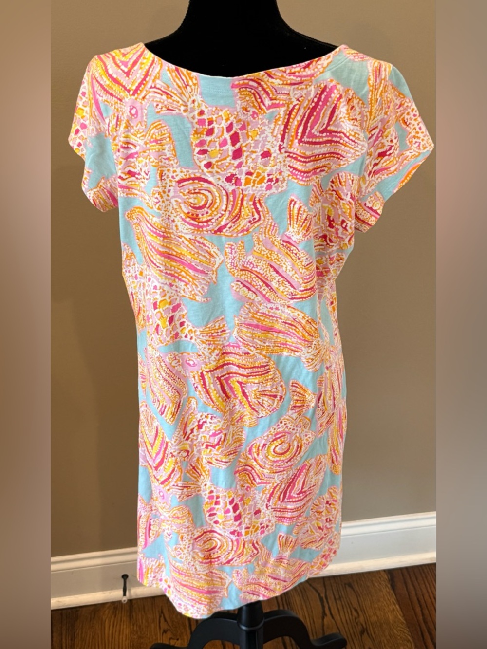 Women’s LILLY PULITZER Loren short sleeve boatneck bikini breakwater dress- XL - Picture 5 of 8